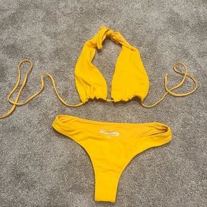 Frankie’s Bikinis yellow bikini